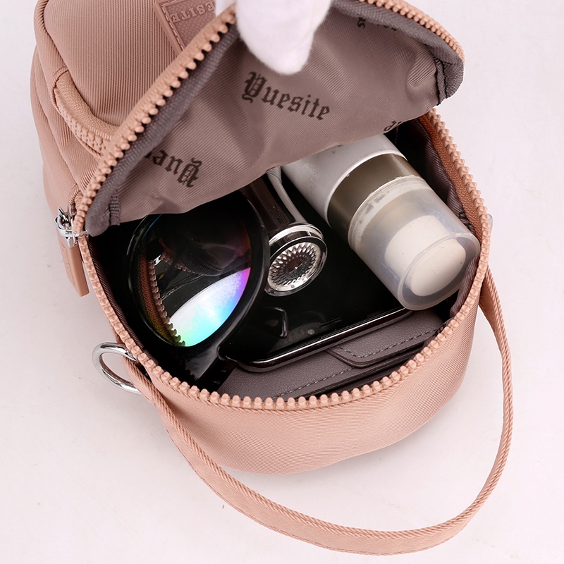 Túi Đeo Chéo Vai Vải Canvas Nylon Cỡ Nhỏ Thời Trang Cho Nữ