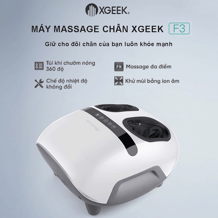 Máy massage bấm huyệt Xiaomi XGEEK F3 - Mát xa chân 360 độ [Bảo hành 6 tháng]