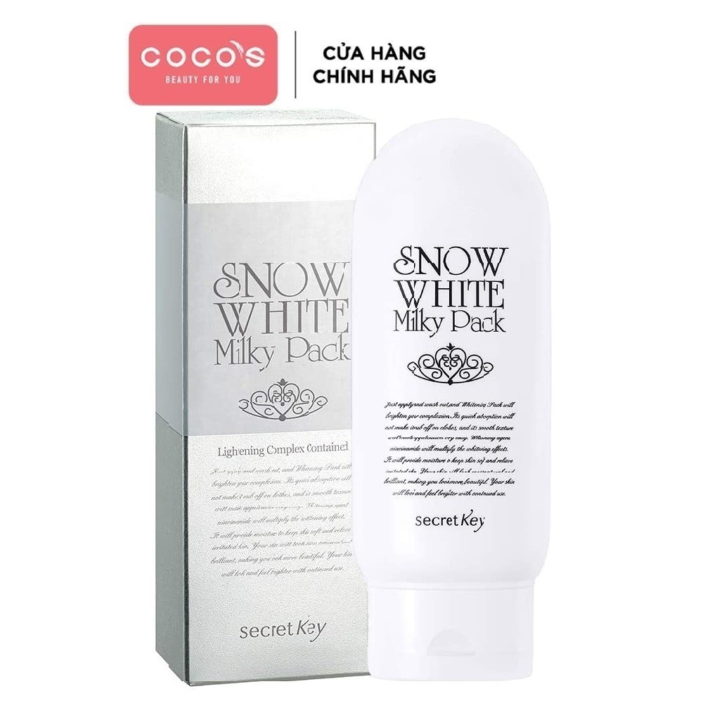 [Mã FMCGMALL -8% đơn 250k] Kem Dưỡng Trắng Secret Key Body Snow White Milky Pack 200g