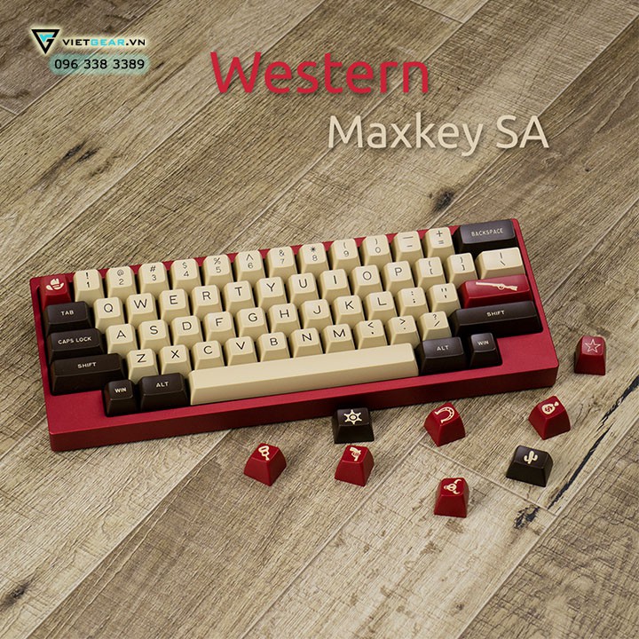 Bộ nút bàn phím SA Maxkey Western, phong cách miền Tây nước Mỹ
