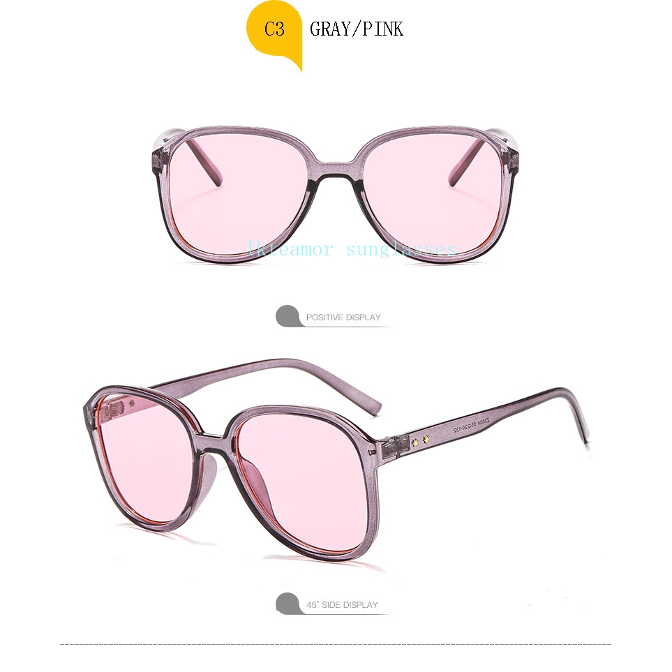 Kính mát gọng vuông trong suốt thời trang cổ điển cho nữ