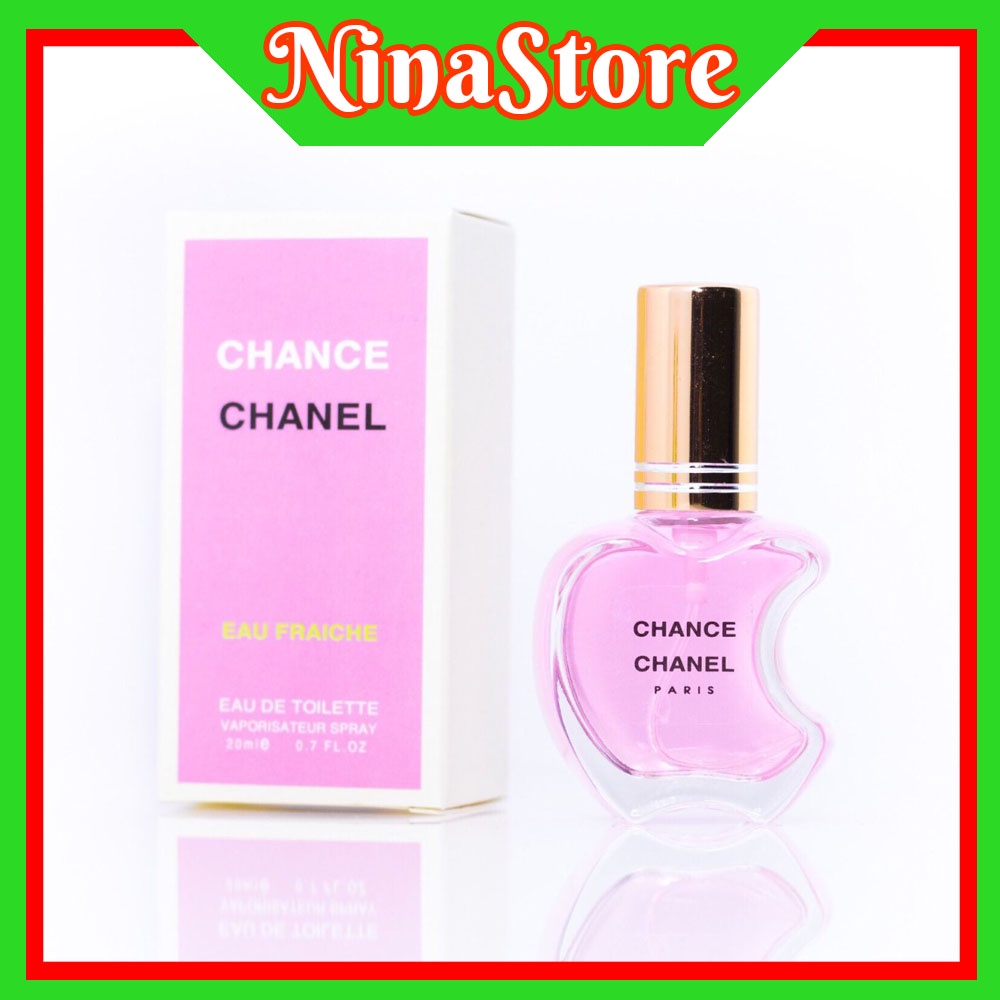 Nước hoa nữ chance chan nel hồng mini 20ml dạng xịt- Mùi chance hoa cỏ trái cây- NinaStore