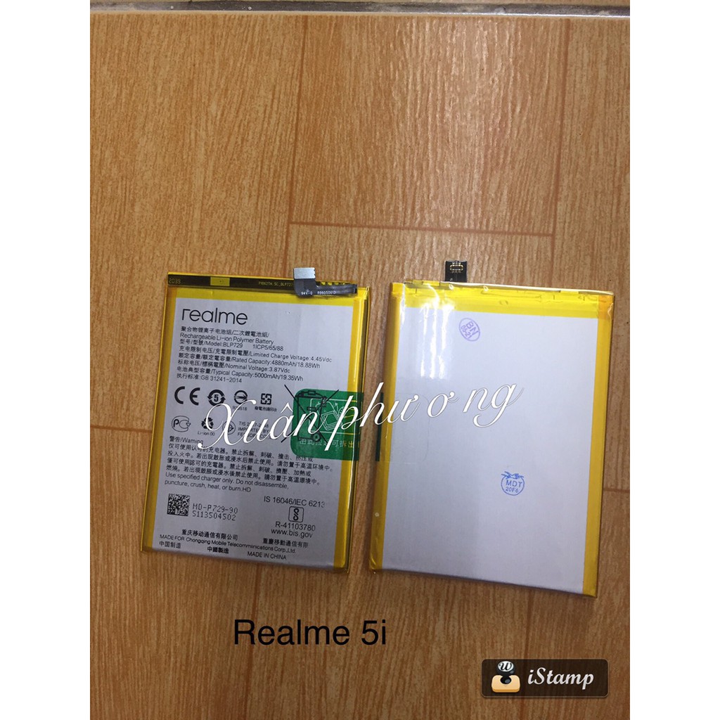 Pin Realme 5/ 5i/ C3/ C3i/ BLP729 loại 1