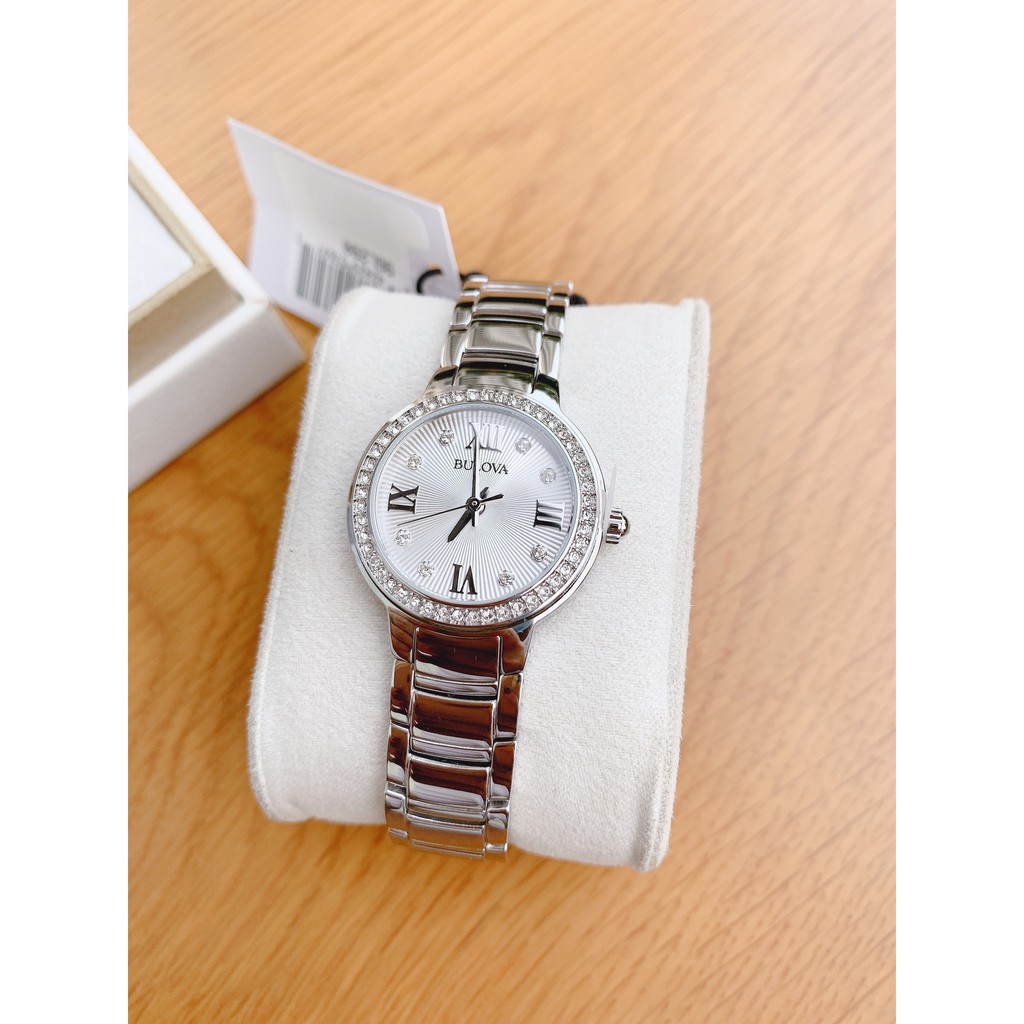 Đồng hồ nữ chính hãng Bulova 96L280 - máy quartz pin - Mặt kính khoáng