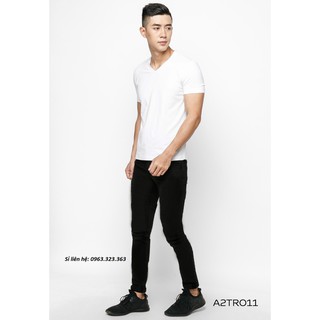 Áo thun nam cotton cổ tim