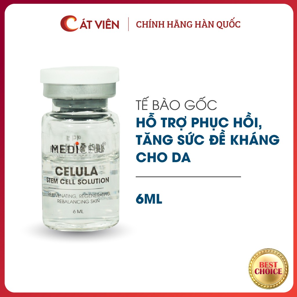 Tế bào gốc trắng da Medicell, mờ thâm sạm ngăn ngừa sắc tố melanin -  Stem Cell Solution Serum 6ml