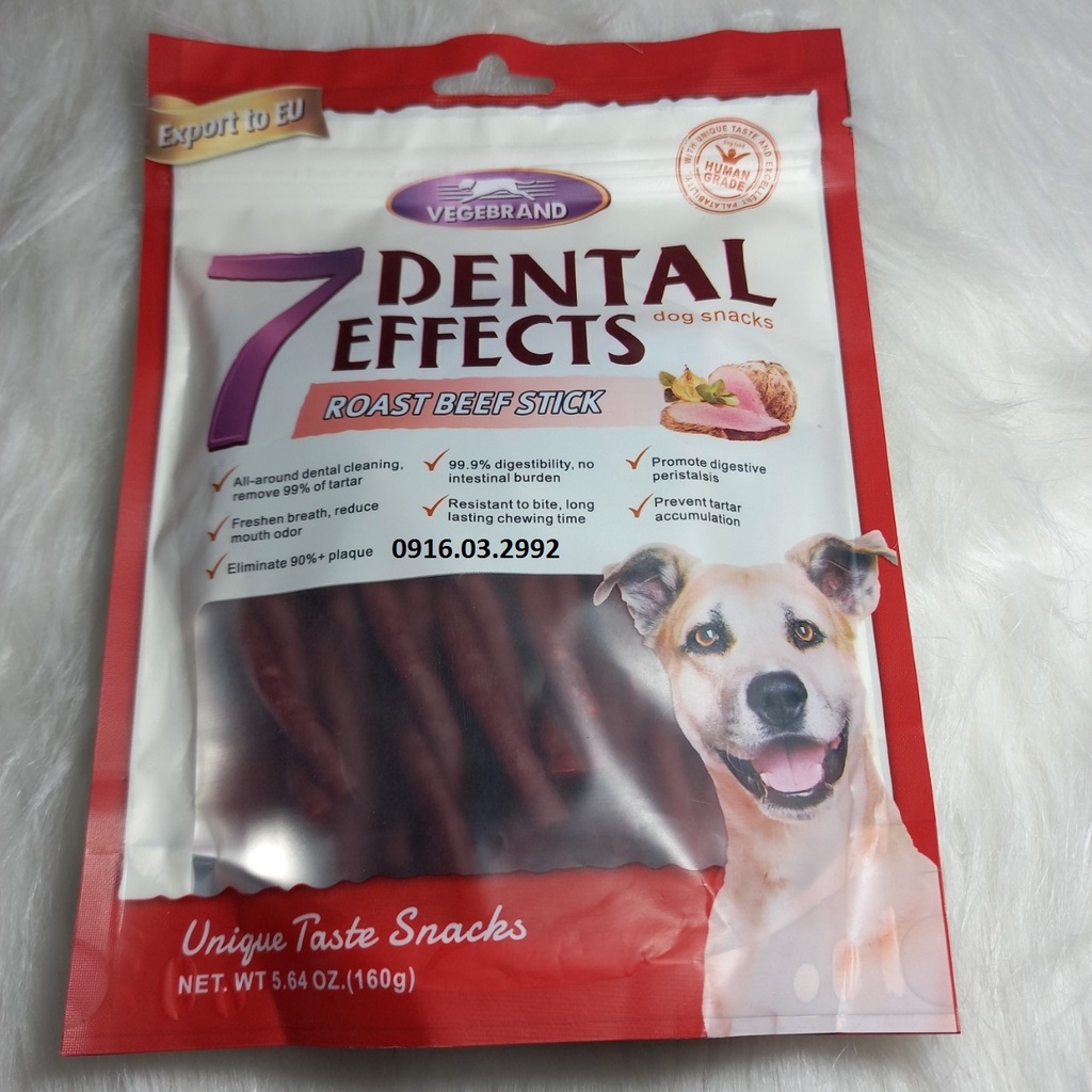 Xương gặm sạch răng cho chó Dental 7 160gr