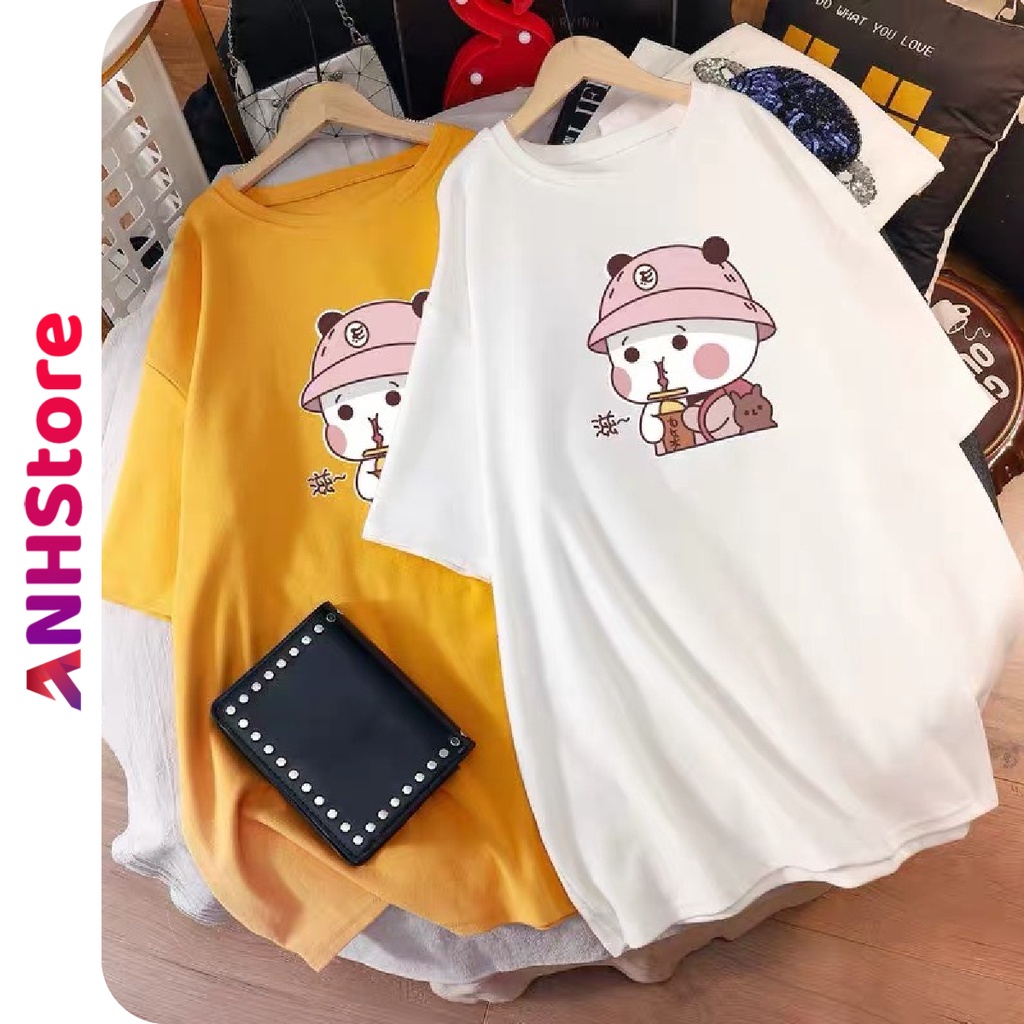 Áo thun tay lỡ form rộng unisex oversize, áo phông nam nữ đẹp ulzzang GẤU TRÚC ANHStore A03