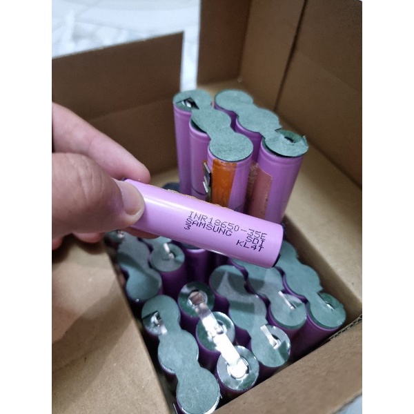 01 Cell pin sạc Sam Sung 3500mah 35E 18650  35000mah chính hãng tháo khối . Diy sdp