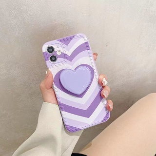 Ốp Điện Thoại Nhựa Có Giá Đỡ Trái Tim OPPO Reno 4F 5F 5 6 A54 A93 A94 A74 A16 A15s A15 A53 A53s A5S A12 A7 A31 A3s