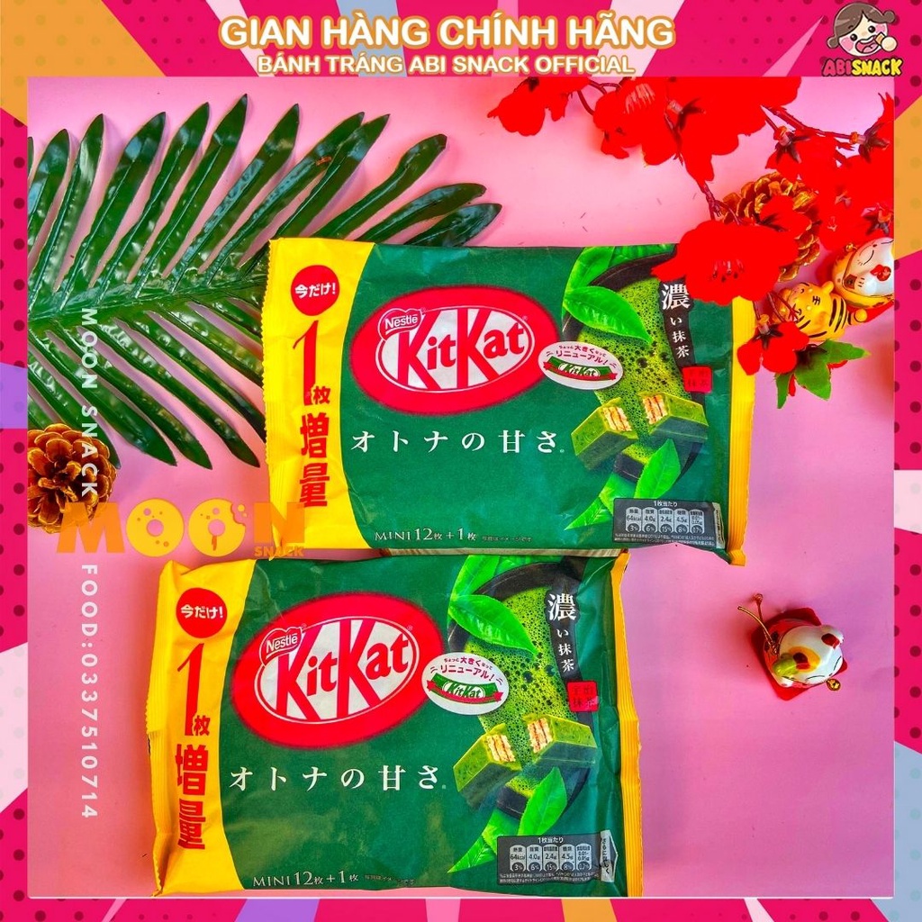 [Hàng Ngoại] Bánh Socola Kitkat Trà Xanh/Trà Sữa/Bánh Quy/Socola/Dâu Nestle Chính Hãng Nội Địa Nhật Bản Gói 150g