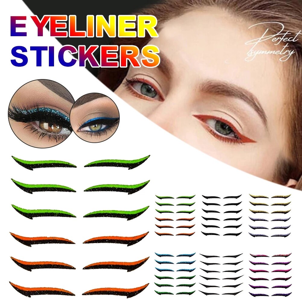 Set 6 Cặp Miếng Dán Kích Mí Tự Dính Lâu Trôi Thời Trang Có Thể Tái Sử Dụng