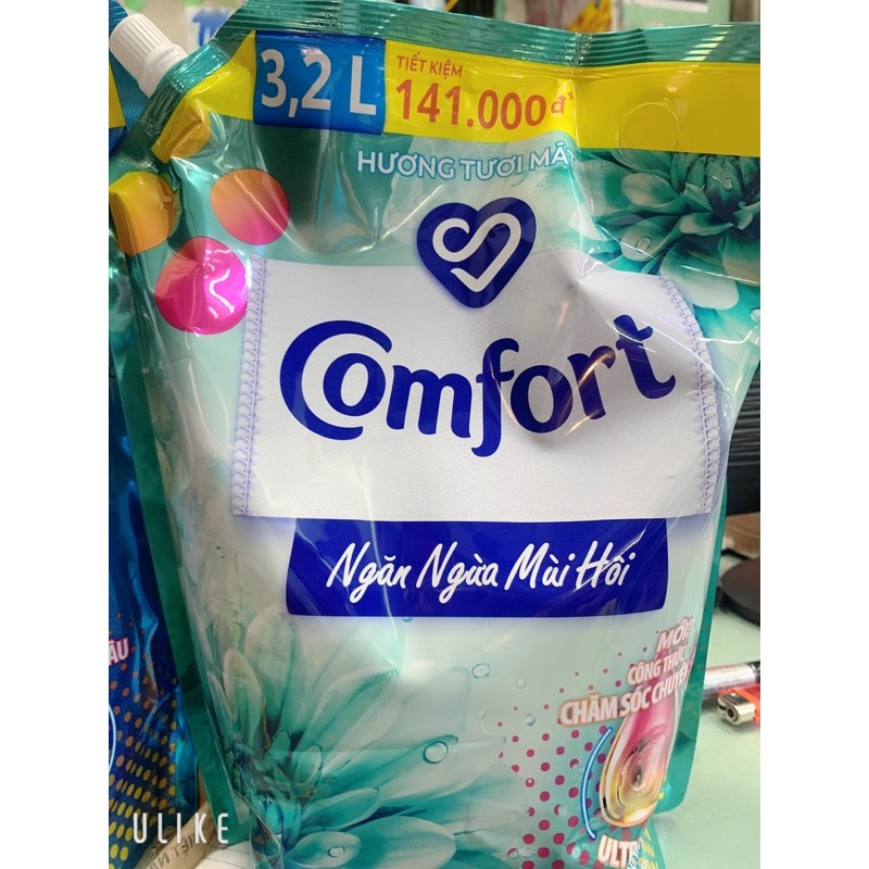Nước xả vải Comfort Hương Nước hoa thiên nhiên túi 3,2L