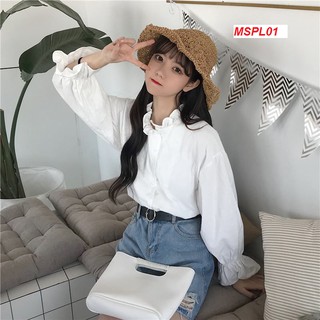 [ GIÁ XƯỞNG ] ÁO SƠMI CỔ BÈO - MSPL01