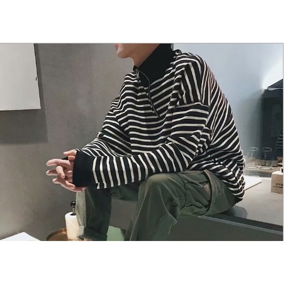 Áo nỉ nam, cổ tròn, dài tay, phong cách Hàn Quốc, dễ kết hợp, phù hợp cho mùa thu, trẻ trung năng