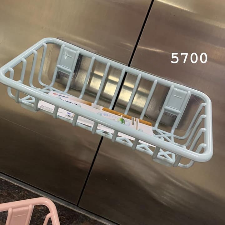 Khay để đồ caro cho gia đình dán tường đa năng kệ đựng xà phòng giẻ rửa bát nhựa Việt Nhật MS 5700