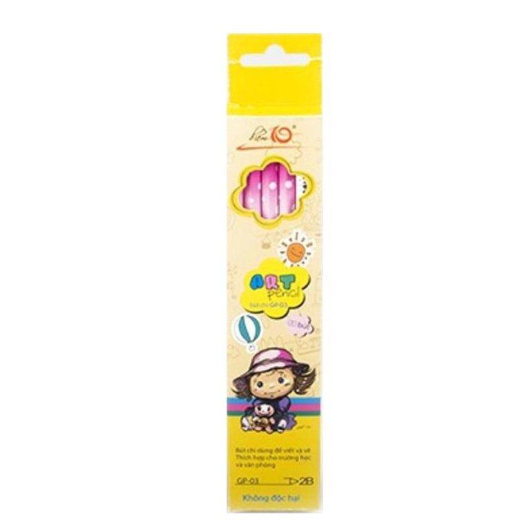 Combo 02 bút chì 2B, HB Thiên Long thân lục giác