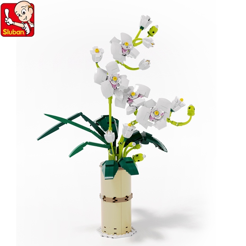 Sluban Lego Bộ Đồ Chơi Xếp Hình Bó Hoa DIY 588 Mảnh Ghép