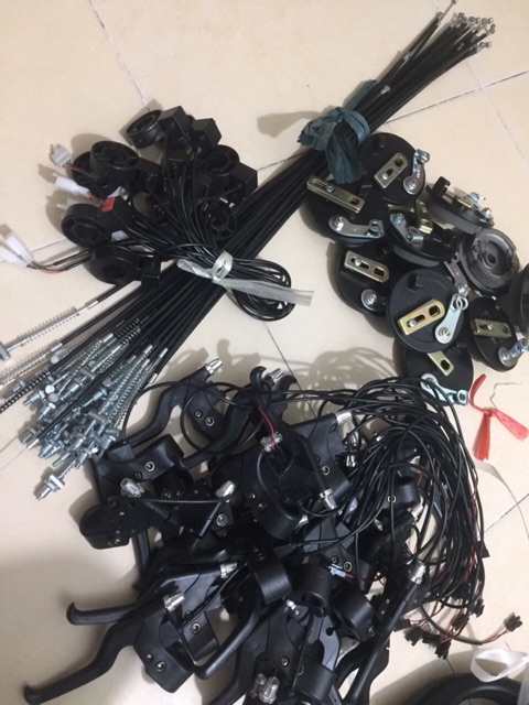 Dây phanh, tay phanh, đồng xu xe drift 3 bánh 360 độ