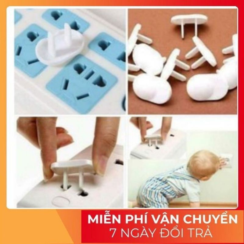 COMBO 10 NÚT BỊT Ổ ĐIỆN AN TOÀN CHỐNG GIẬT CHO BÉ
