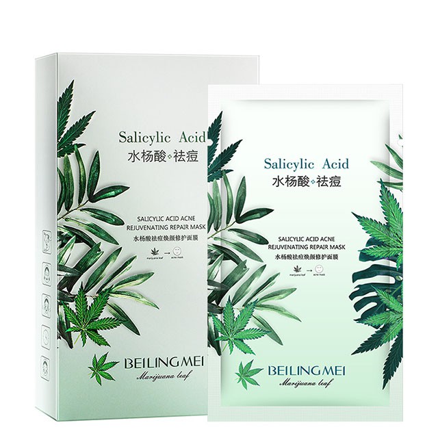 Mặt Nạ Beilingmei Chiết Xuất Salicylic Acid Lành Mụn Tái Tạo Da