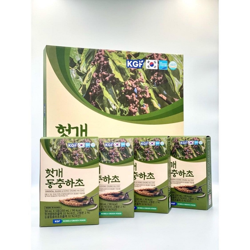 Nước Bổ Gan Đông Trùng Hạ Thảo Kgf Hàn Quốc, Hộp 30 Gói * 50ml, Giúp Thải Độc, Làm Mát Gan Hiệu Quả