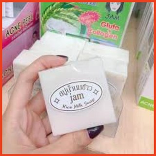 Xà Phòng Cám Gạo  Xà Phòng Trắng Da Thái Lan Jam Rice Milk Soap -loại 1