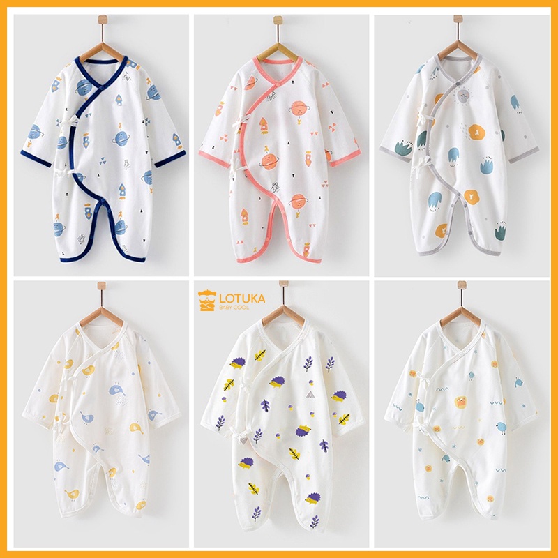 Body cho bé chất Cotton Mềm Mịn mẫu quần áo sơ sinh Bé Trai Bé Gái siêu dễ thương 0 đến 12 tháng