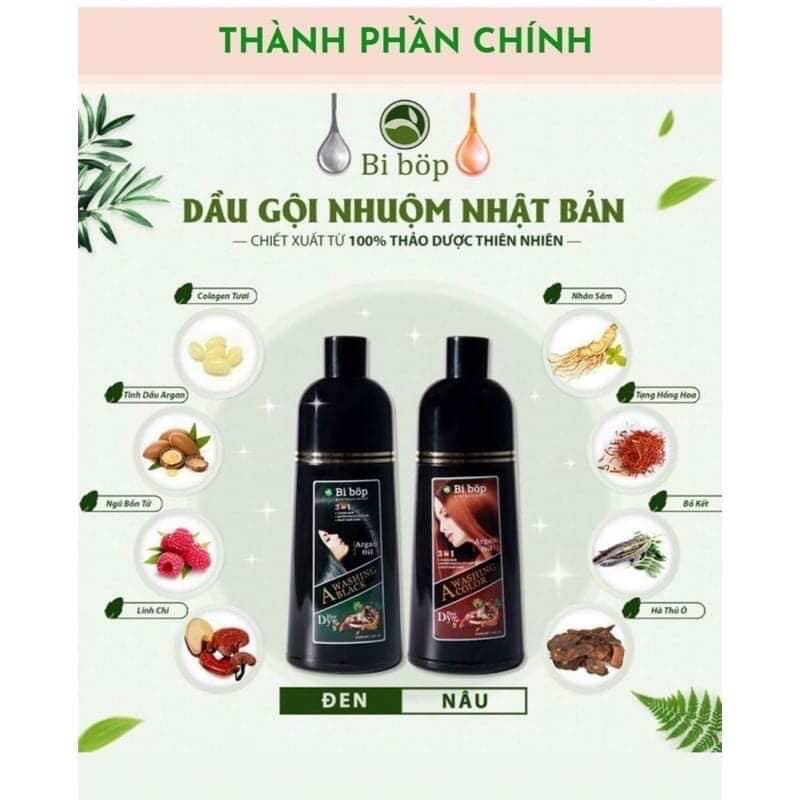 Gội đen tóc Dye-hair Nhật Bản