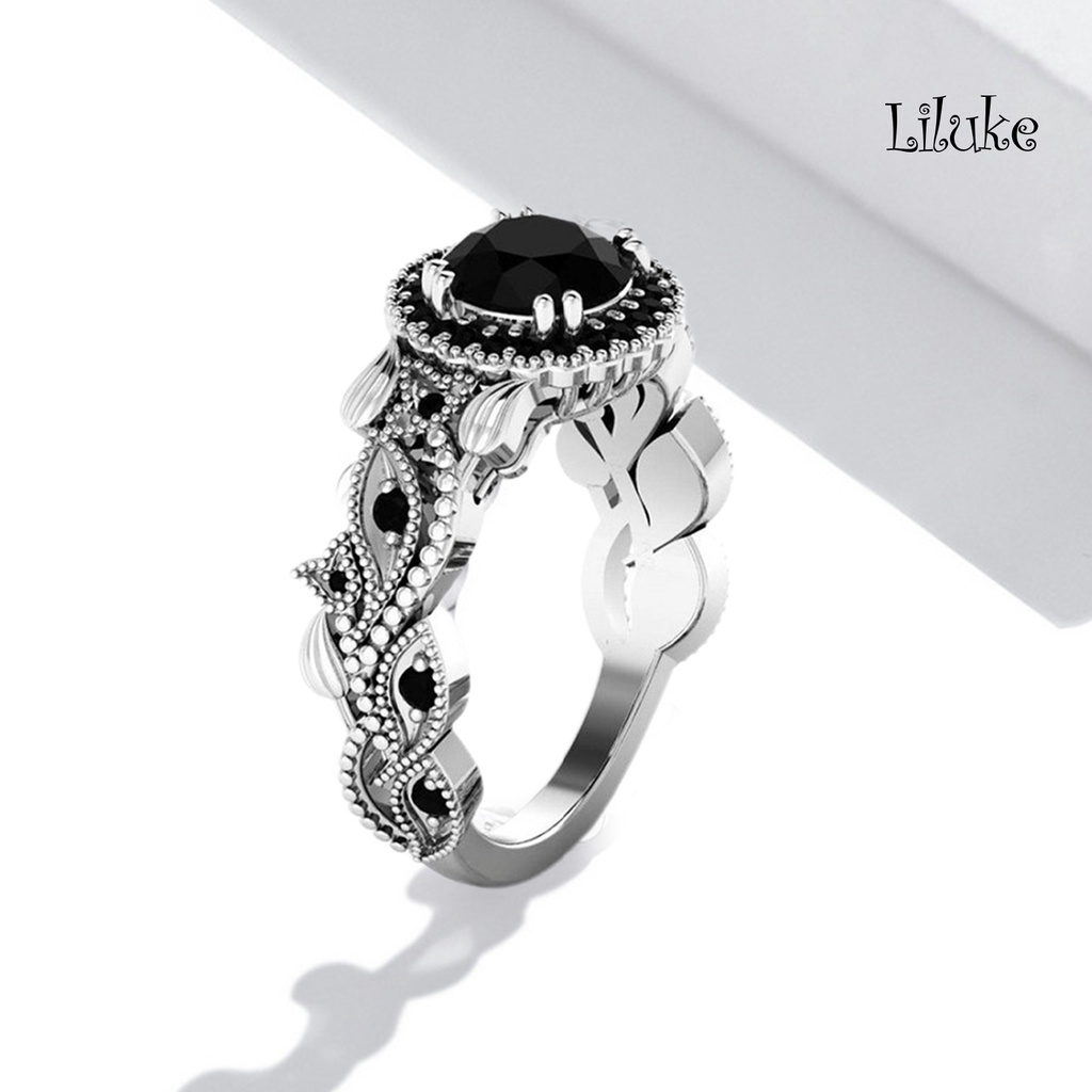 Set 2 Nhẫn Hoa Lá Đính Đá Sang Trọng