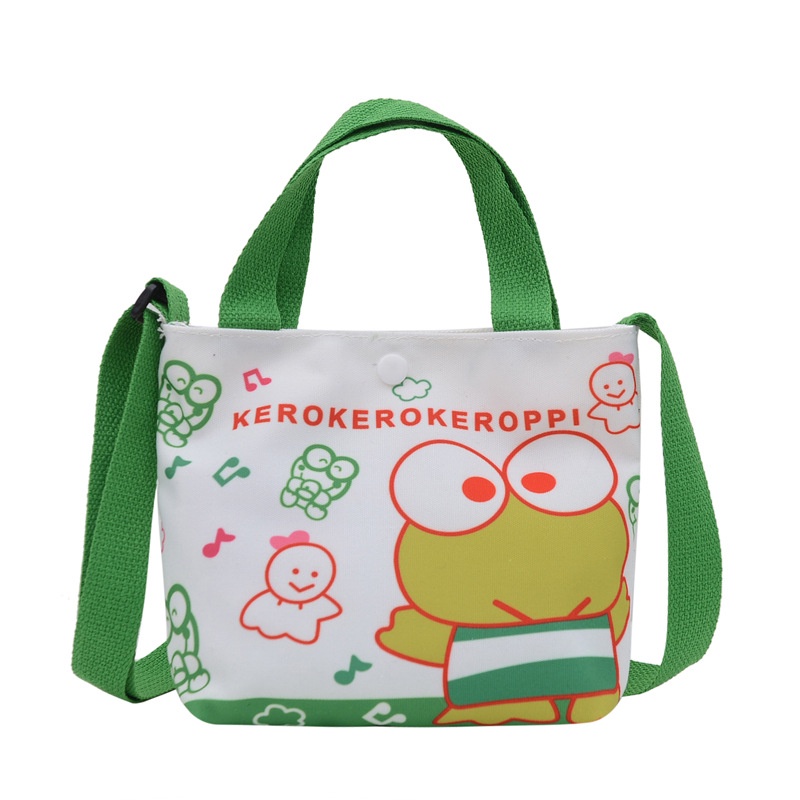 Túi Đeo Chéo Vải Canvas In Hình Sesame Street Hoạt Hình Phong Cách Hàn Quốc Thời Trang Xuân Hè Dành Cho Bé Trai Bé Gái