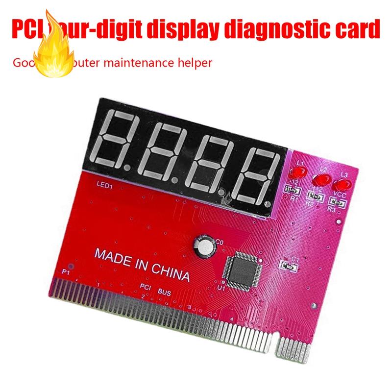 Thẻ Kiểm Tra PCI Máy Tính Đèn LED 4 Chữ Số
