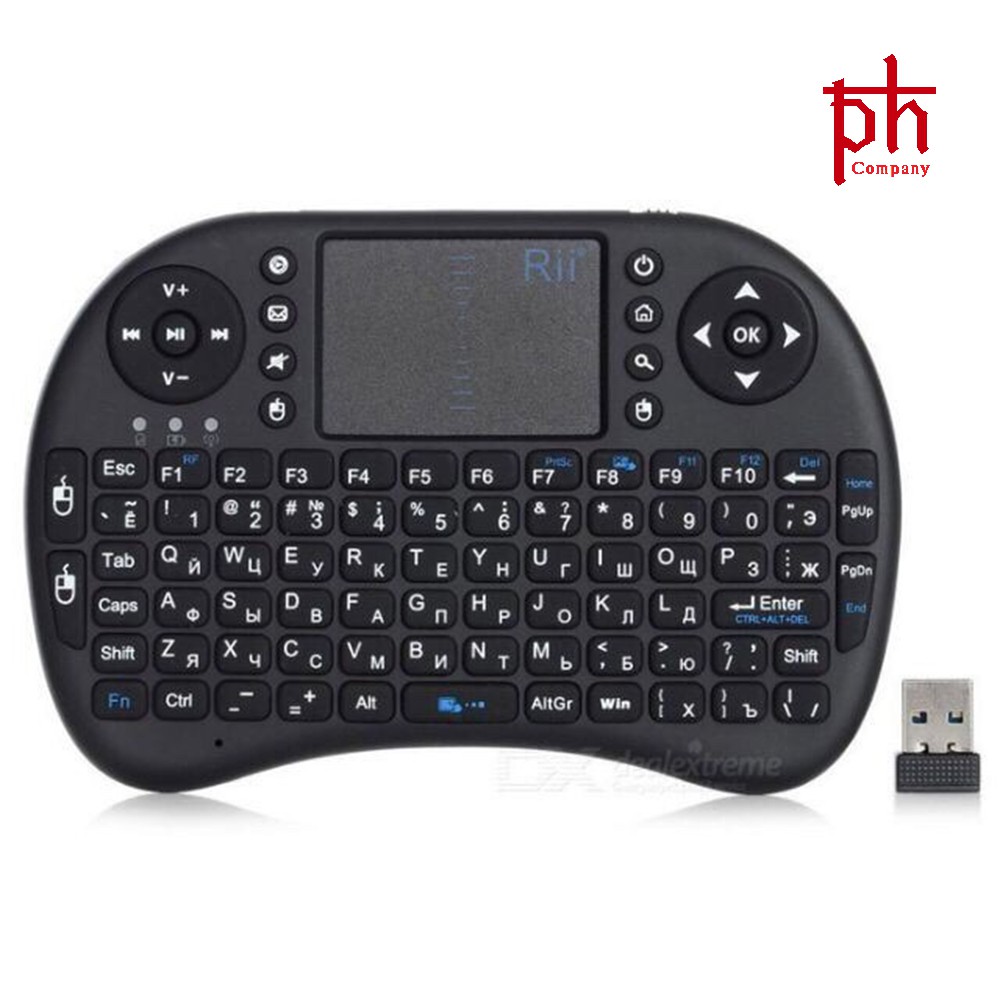 Bàn Phím Kiêm Chuột Mini Không Dây UKB-500-RF Cho Smart Tivi Và Android Box | BigBuy360 - bigbuy360.vn