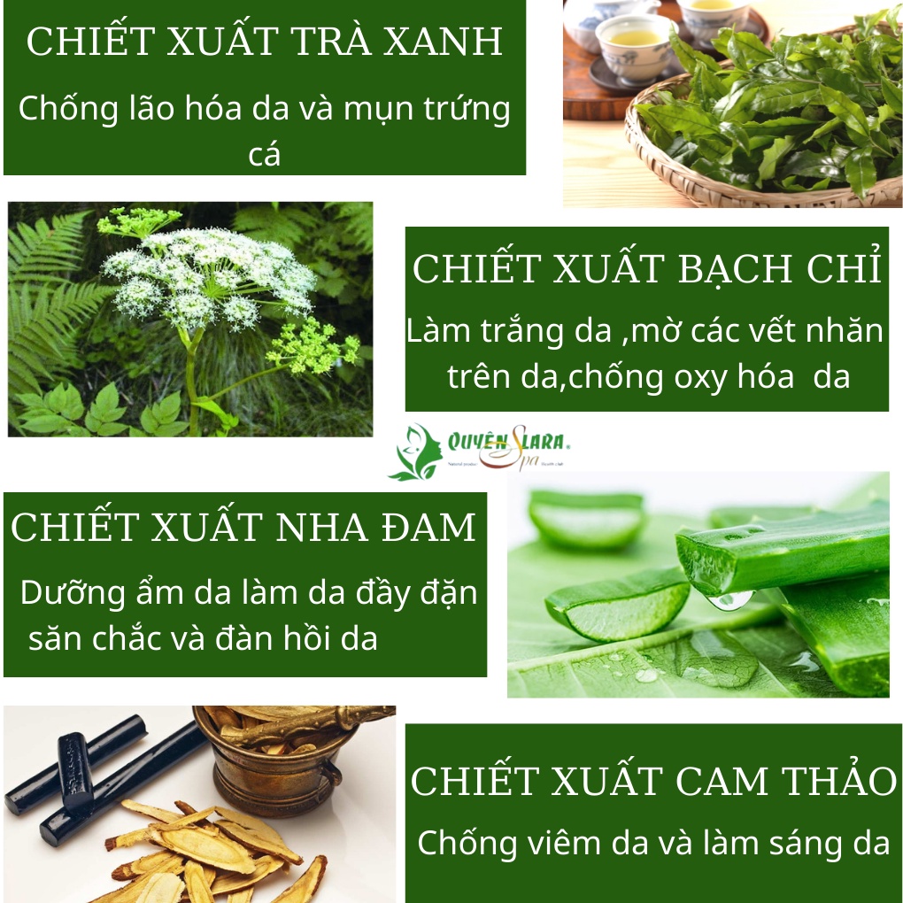 Xà Bông Tắm Thảo Dược Green Soap Herber Quyên Lara Tinh Chất Thiên Nhiên, Sáng Da,Sạch Mụn Trắng Hồng 100g