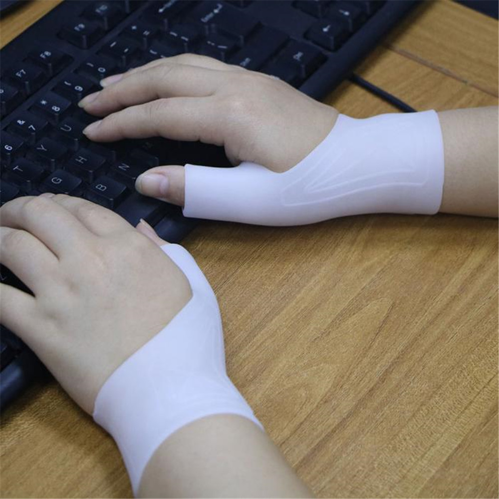 1 Găng Tay Bằng Silicone Hỗ Trợ Điều Chỉnh Áp Lực Ngón Tay Chất Lượng Cao