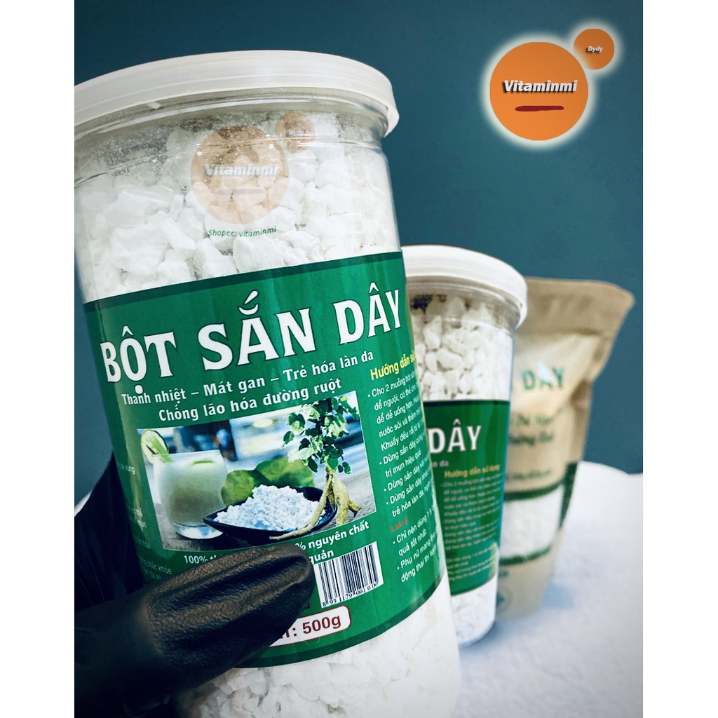 500gr Tinh Bột Sắn Dây GPDK-ATVSTP Nghệ An Giảm Béo - Đẹp Da, Đào Thải Độc Tố Nguyên Chất 100%, Không Hoa Bưởi, Chanh