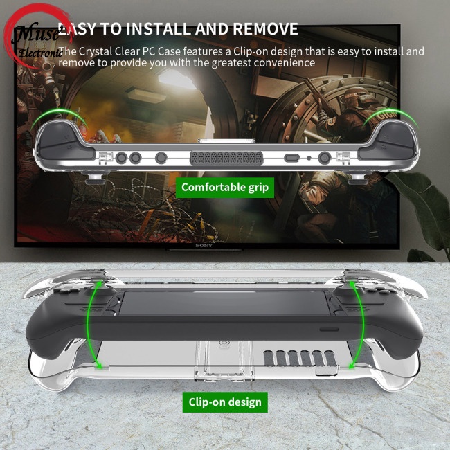 Vỏ Bảo Vệ Trong Suốt Bằng Pc Cứng Cho Máy Chơi Game Hơi Nước Steamdeck