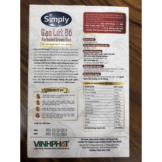 Gạo lứt đồ Simply 1kg