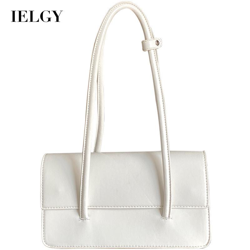 Túi đeo vai IELGY hình vuông bằng da trơn thời trang cho nữ