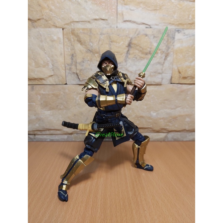(CHẤT, SẴN ) MÔ HÌNH NHÂN VẬT Scorpion trong Mortal Kombat Cử động linh hoạt Action Figure 18cm FIGMA