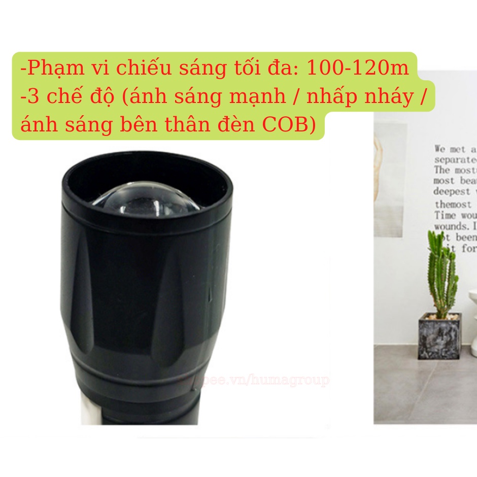 Đèn Pin Mini Siêu Sáng Có Sạc Lại Có Thể Zoom Được Giá Rẻ