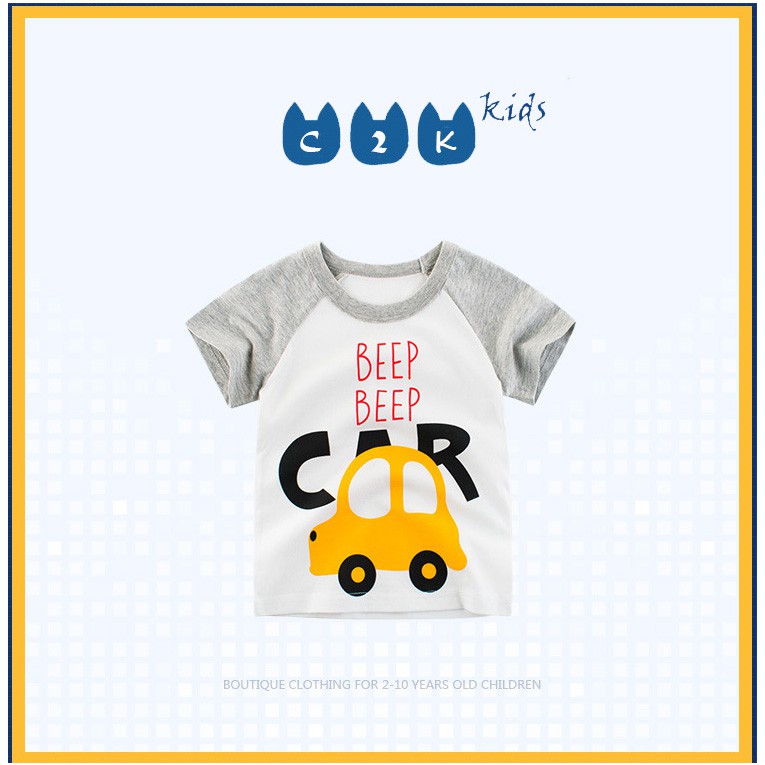 Áo Phông Ngắn Tay Hàn Quốc Mùa Hè 2021, Cotton Cao Cấp, Trẻ Em 2 – 10 tuổi, A32