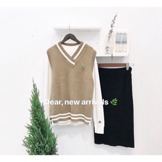 ORDER Áo gile len cổ tim 6 màu