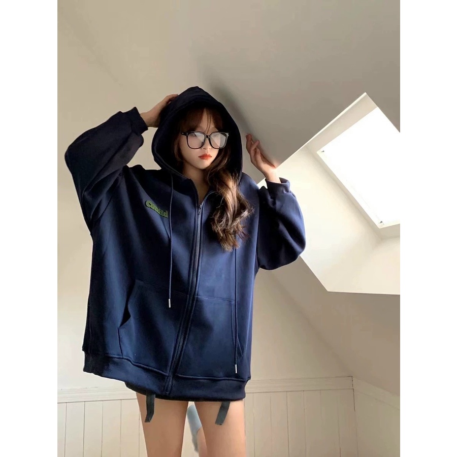 Áo khoác unisex logo thêu sành điệu, mẫu mới hottrend 2022