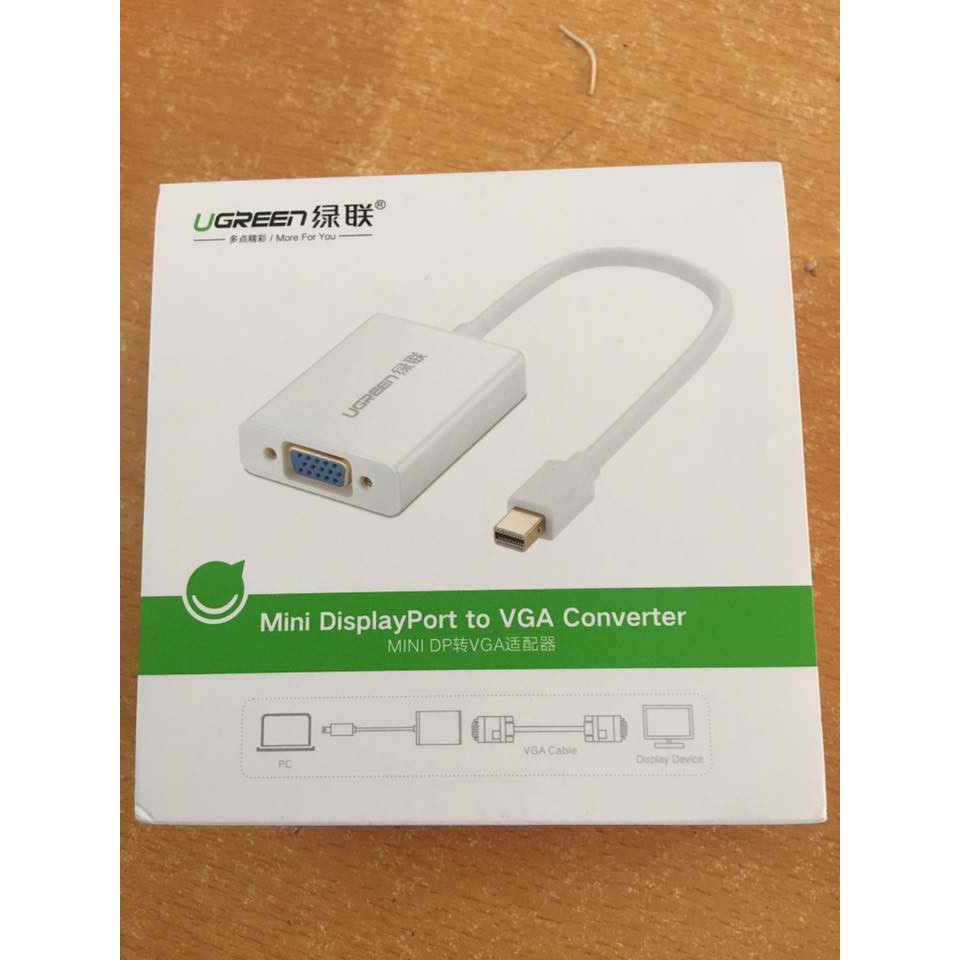 Cáp chuyển đổi Mini Displayport, thunderbolt sang VGA âm Ugreen 10460