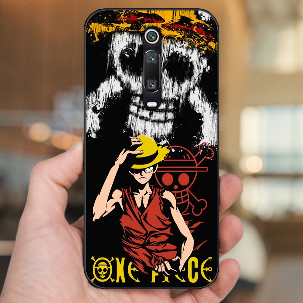 Ốp lưng Xiaomi K20, K20 Pro, Mi 9T viền đen in hình Luffy One Piece