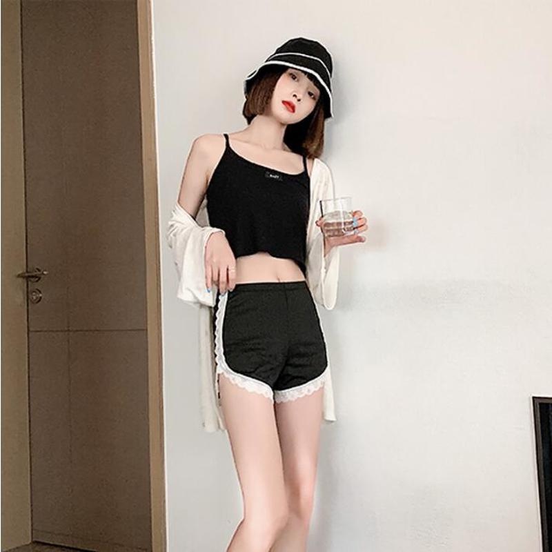 Quần short bảo hộ AIJOLEN làm từ vải lụa lạnh thoáng khí thời trang mùa hè an toàn cho nữ