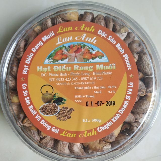 Hạt điều rang muối loại 1 - đơn khách sỉ
