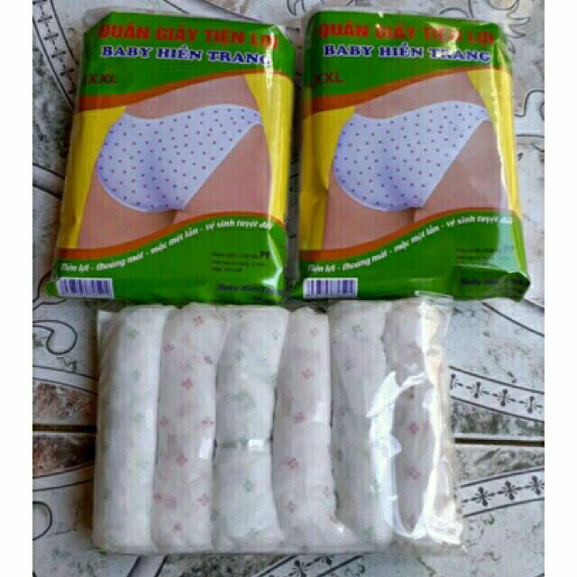 Set 6 Chiếc Quần Lót Giấy Hiền Trang Tiện Lợi, An Toàn(size dưới 60 ký) | BigBuy360 - bigbuy360.vn