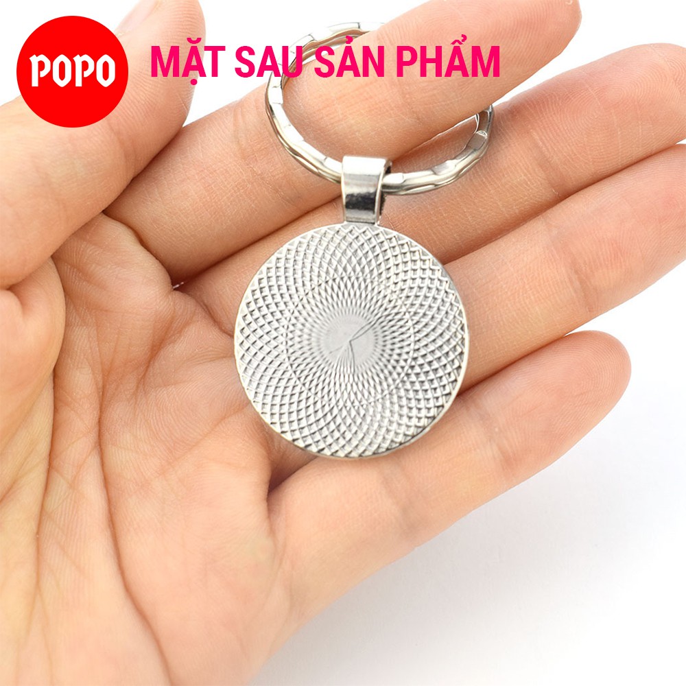 Phụ kiện YOGA Móc khóa hoa Mandala POPO YGK chất liệu thép không rỉ